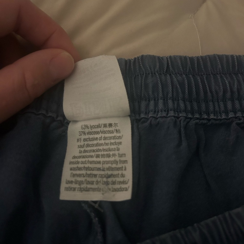 VS PINK Denim Style Flowy Pants - Picture 5 of 10